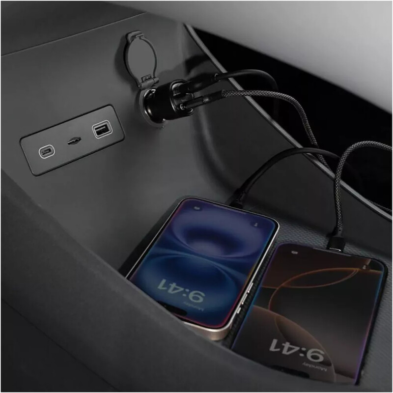 Автомобільний зарядний пристрій Proove Flash (1USB, 1USB-C) 30W Black (CCFC30111201) + кабель USB Type-C 1 м
