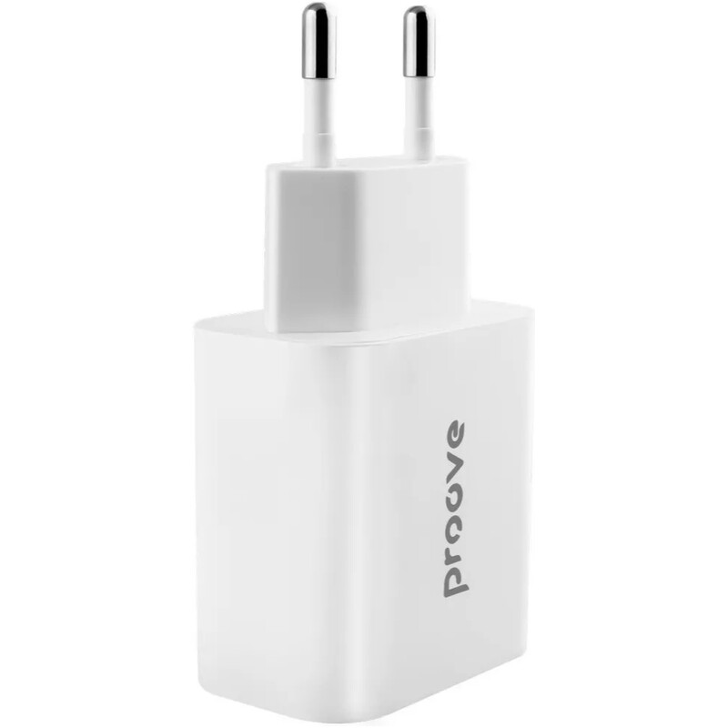 Мережевий зарядний пристрій Proove Rapid (1USB, 1USB-C) 20W White (WCRP20110002)