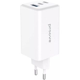 Мережевий зарядний пристрій Proove Pocket GaN Max (2xUSB-C, 1USB) 100W White (WCPG10012202)