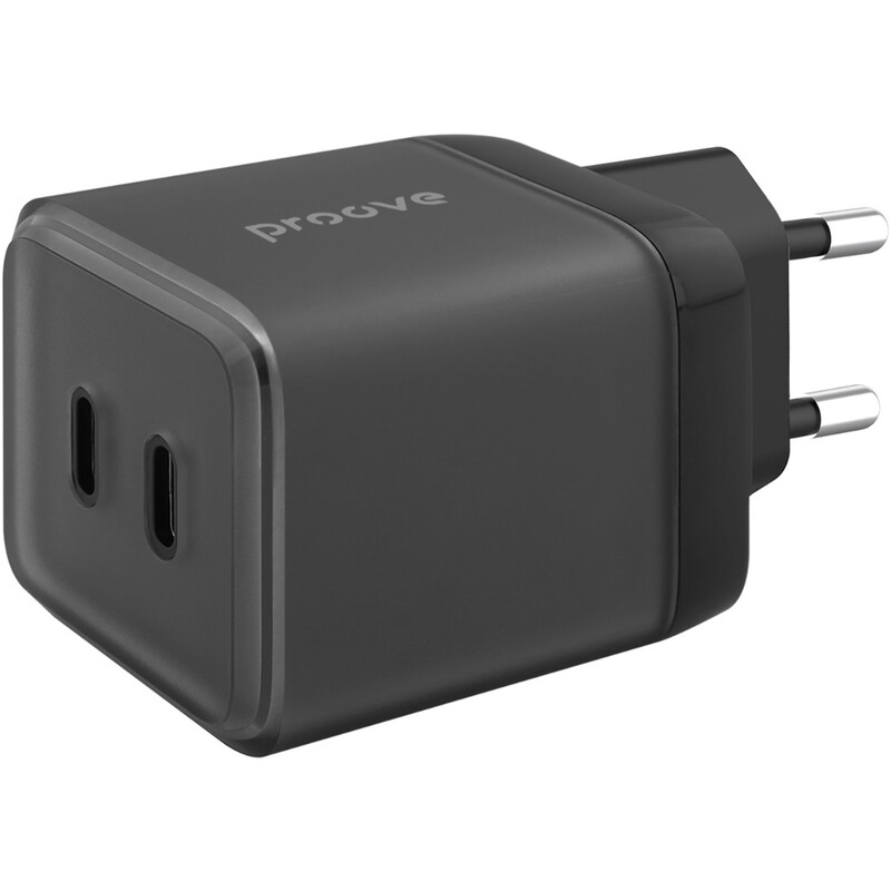 Мережевий зарядний пристрій Proove Pure GaN Max (2xUSB-C) 67W Black (WCPU67022201)