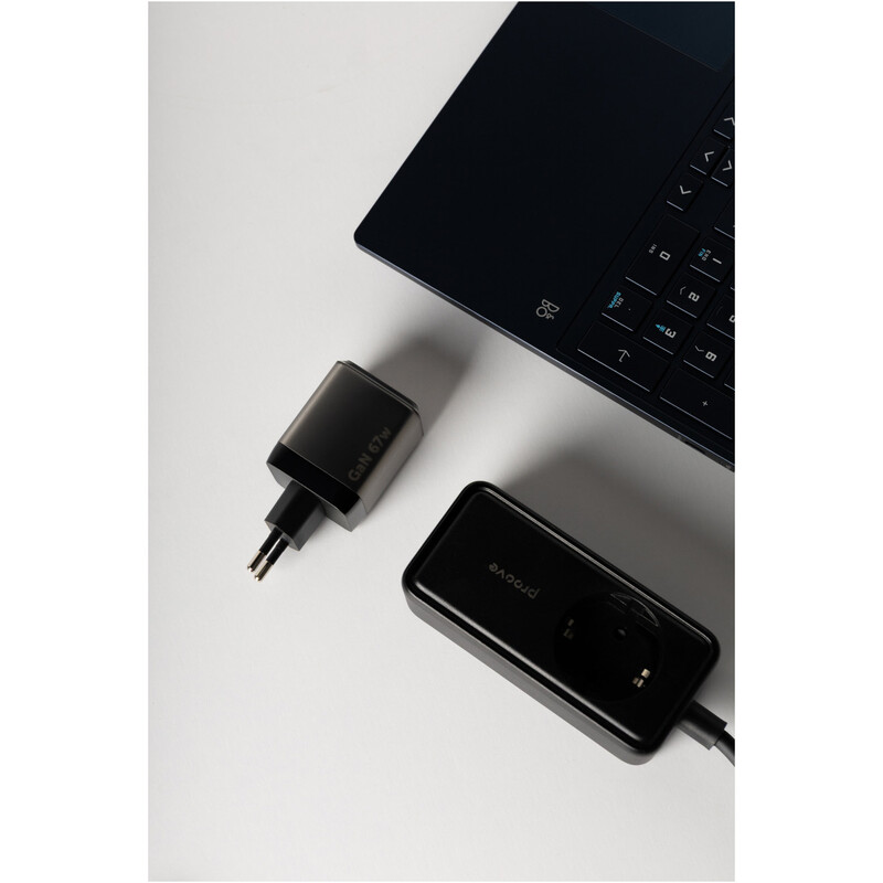 Мережевий зарядний пристрій Proove Pure GaN Max (2xUSB-C) 67W Black (WCPU67022201)