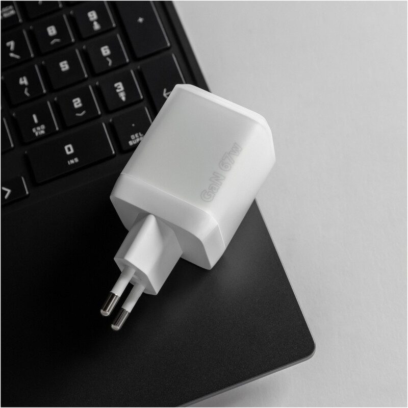 Мережевий зарядний пристрій Proove Pure GaN Max (2xUSB-C) 67W White (WCPU67022202)