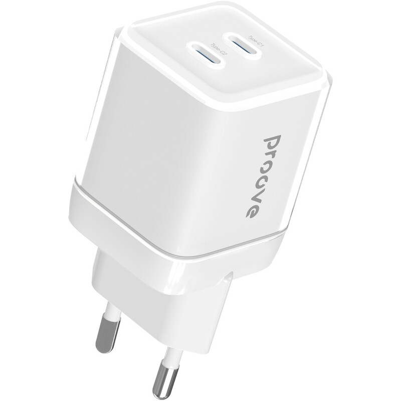 Мережевий зарядний пристрій Proove Pure GaN Max (2xUSB-C) 67W White (WCPU67022202)