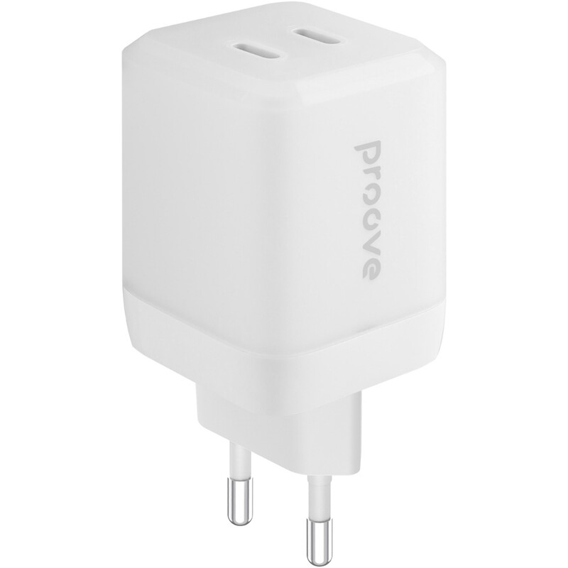 Мережевий зарядний пристрій Proove Pure GaN Max (2xUSB-C) 67W White (WCPU67022202)