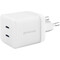Фото - Мережевий зарядний пристрій Proove Pure GaN Max (2xUSB-C) 67W White (WCPU67022202) | click.ua