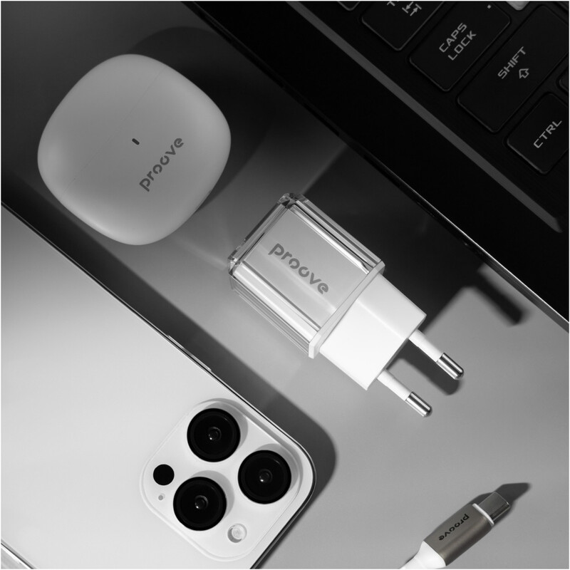 Мережевий зарядний пристрій Proove Pure GaN (1USB-C) 30W White (WCPU30012202)