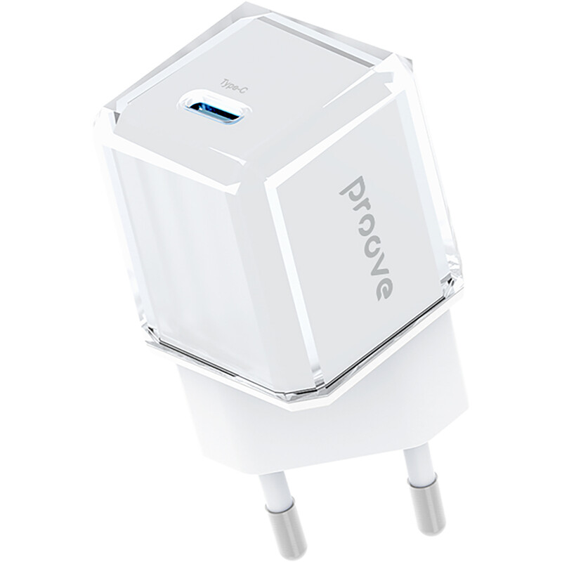 Мережевий зарядний пристрій Proove Pure GaN (1USB-C) 30W White (WCPU30012202)