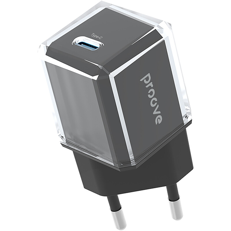 Мережевий зарядний пристрій Proove Pure GaN (1USB-C) 30W Black (WCPU30012201)