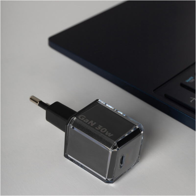 Мережевий зарядний пристрій Proove Pure GaN (1USB-C) 30W Black (WCPU30012201)