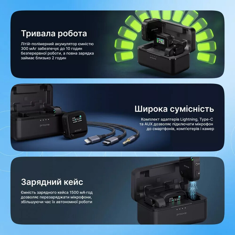 Мікрофон Proove Studio Black (PSWM15000201)