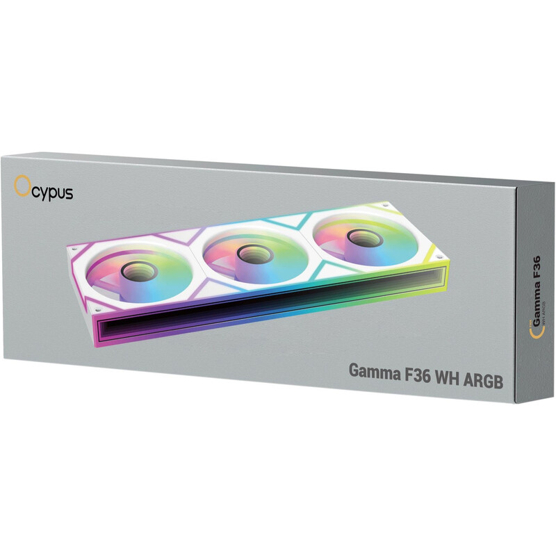 Вентилятор Ocypus Gamma F36 ARGB White (GAMMA-F36-WH3AM00X-GL)