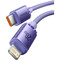 Фото - Кабель Baseus Crystal Shine Series Fast Charging USB Type-C - Lightning (M/M), 20W, 1.2 м, Purple (CAJY000205) | click.ua