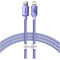 Фото - Кабель Baseus Crystal Shine Series Fast Charging USB Type-C - Lightning (M/M), 20W, 1.2 м, Purple (CAJY000205) | click.ua