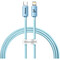 Фото - Кабель Baseus Crystal Shine Series Fast Charging USB Type-C - Lightning (M/M), 20W, 1.2 м, Sky Blue (CAJY001303) | click.ua