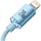 Фото - Кабель Baseus Crystal Shine Series Fast Charging USB Type-C - Lightning (M/M), 20W, 1.2 м, Sky Blue (CAJY001303) | click.ua