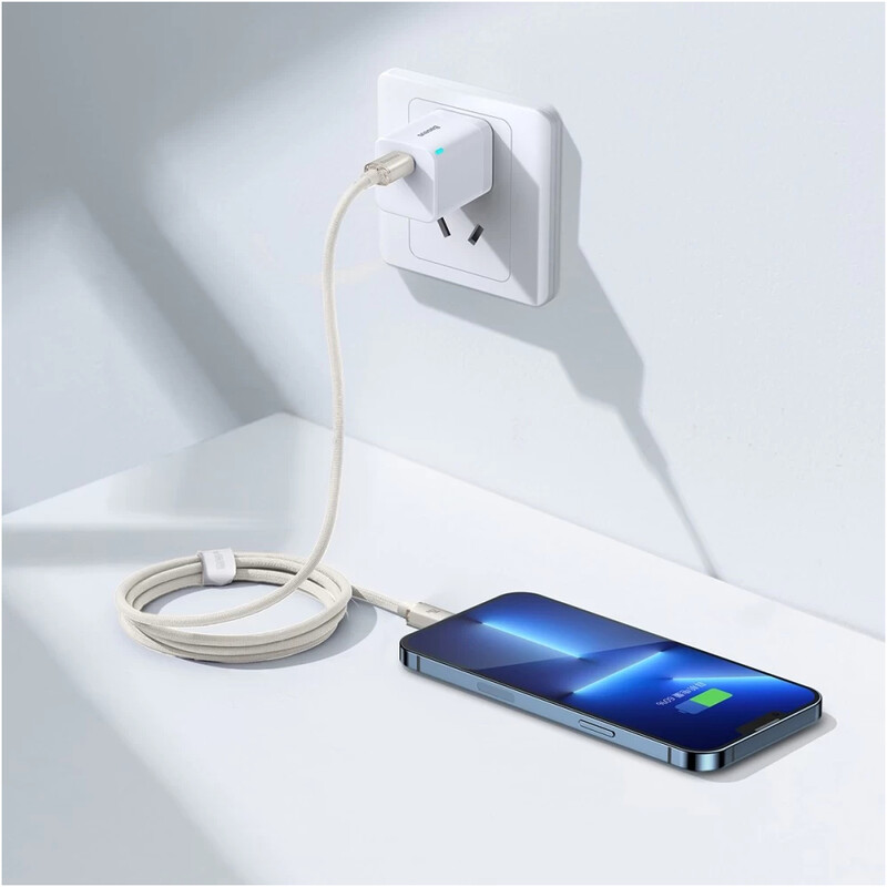 Кабель Baseus Crystal Shine Series Fast Charging USB Type-C - Lightning (M/M), 20W, 1.2 м, Pink (CAJY001304)