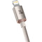 Фото - Кабель Baseus Crystal Shine Series Fast Charging USB Type-C - Lightning (M/M), 20W, 1.2 м, Pink (CAJY001304) | click.ua