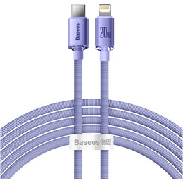 Кабель Baseus Crystal Shine Series Fast Charging USB Type-C - Lightning (M/M), 20W, 2 м, Purple (CAJY000305)