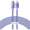 Фото - Кабель Baseus Crystal Shine Series Fast Charging USB Type-C - Lightning (M/M), 20W, 2 м, Purple (CAJY000305) | click.ua