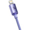 Фото - Кабель Baseus Crystal Shine Series Fast Charging USB Type-C - Lightning (M/M), 20W, 2 м, Purple (CAJY000305) | click.ua
