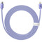 Фото - Кабель Baseus Crystal Shine Series Fast Charging USB Type-C - Lightning (M/M), 20W, 2 м, Purple (CAJY000305) | click.ua