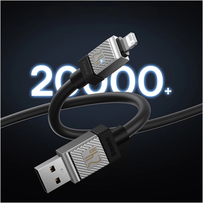 Кабель Baseus CoolPlay Series Fast Charging USB Type-C - Lightning (M/M), 20W, 2 м, Black (CAKW000101)