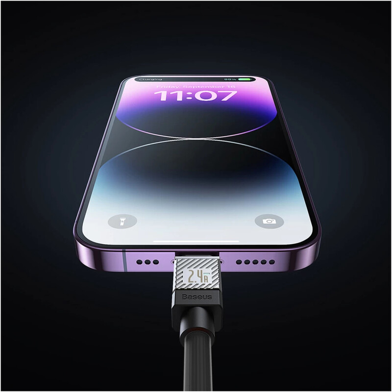 Кабель Baseus CoolPlay Series Fast Charging USB Type-C - Lightning (M/M), 20W, 2 м, Black (CAKW000101)
