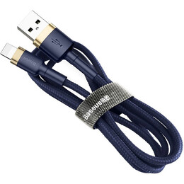 Кабель Baseus Cafule USB Type-A - Lightning (M/M), 1.5A, 2 м, Blue/Gold (CALKLF-CV3)
