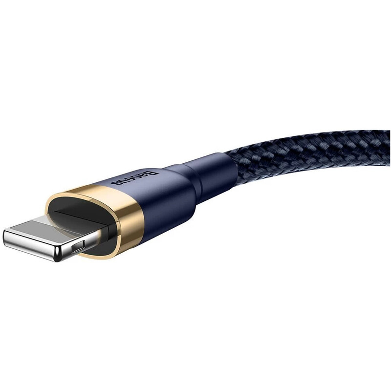 Кабель Baseus Cafule USB Type-A - Lightning (M/M), 1.5A, 2 м, Blue/Gold (CALKLF-CV3)