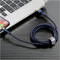 Фото - Кабель Baseus Cafule USB Type-A - Lightning (M/M), 1.5A, 2 м, Blue/Gold (CALKLF-CV3) | click.ua