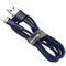 Фото - Кабель Baseus Cafule USB Type-A - Lightning (M/M), 1.5A, 2 м, Blue/Gold (CALKLF-CV3) | click.ua