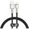 Фото - Кабель Baseus Cafule Metaln USB Type-A - Lightning (M/M), 2.4A, 0.25 м, Black (CALJK-01) | click.ua
