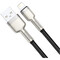 Фото - Кабель Baseus Cafule Metaln USB Type-A - Lightning (M/M), 2.4A, 0.25 м, Black (CALJK-01) | click.ua