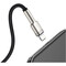 Фото - Кабель Baseus Cafule Metaln USB Type-A - Lightning (M/M), 2.4A, 0.25 м, Black (CALJK-01) | click.ua
