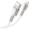 Фото - Кабель Baseus Cafule Metaln USB Type-A - Lightning (M/M), 2.4A, 1 м, White (CALJK-A02) | click.ua