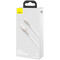 Фото - Кабель Baseus Cafule Metaln USB Type-A - Lightning (M/M), 2.4A, 1 м, White (CALJK-A02) | click.ua