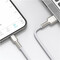 Фото - Кабель Baseus Cafule Metaln USB Type-A - Lightning (M/M), 2.4A, 1 м, White (CALJK-A02) | click.ua