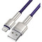 Фото - Кабель Baseus Cafule Metaln USB Type-A - Lightning (M/M), 2.4A, 2 м, Purple (CALJK-B05) | click.ua
