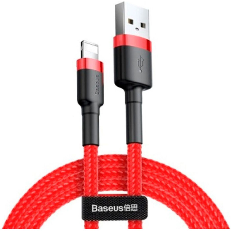 Кабель Baseus Cafule USB-A - Lightning (M/M), 2A, 3 м Red (CALKLF-R09)