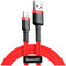 Фото - Кабель Baseus Cafule USB-A - Lightning (M/M), 2A, 3 м Red (CALKLF-R09) | click.ua