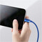 Фото - Кабель Baseus Crystal Shine Series Fast Charging USB-A - Lightning (M/M), 2.4A, 1.2 м Blue (CAJY000003) | click.ua