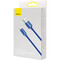 Фото - Кабель Baseus Crystal Shine Series Fast Charging USB-A - Lightning (M/M), 2.4A, 1.2 м Blue (CAJY000003) | click.ua