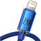 Фото - Кабель Baseus Crystal Shine Series Fast Charging USB-A - Lightning (M/M), 2.4A, 1.2 м Blue (CAJY000003) | click.ua