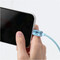 Фото - Кабель Baseus Crystal Shine Series Fast Charging USB-A - Lightning (M/M), 2.4A, 1.2 м Sky Blue (CAJY001103) | click.ua