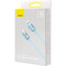 Фото - Кабель Baseus Crystal Shine Series Fast Charging USB-A - Lightning (M/M), 2.4A, 1.2 м Sky Blue (CAJY001103) | click.ua