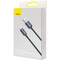 Фото - Кабель Baseus Crystal Shine Series Fast Charging USB Type-A - Lightning (M/M), 2.4A, 1.2 м, Black (CAJY000101) | click.ua