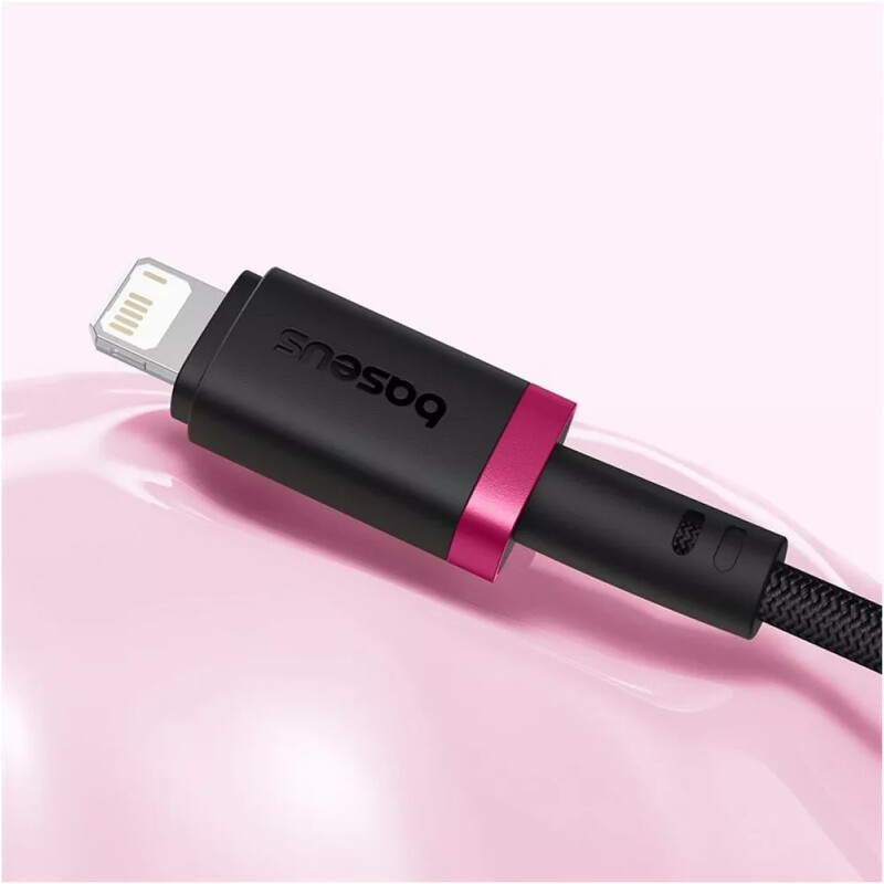 Кабель Baseus Dura Series Fast Charging USB Type-A - Lightning (M/M), 2.4A, 2 м, Black/Red (P10377801U01-03)