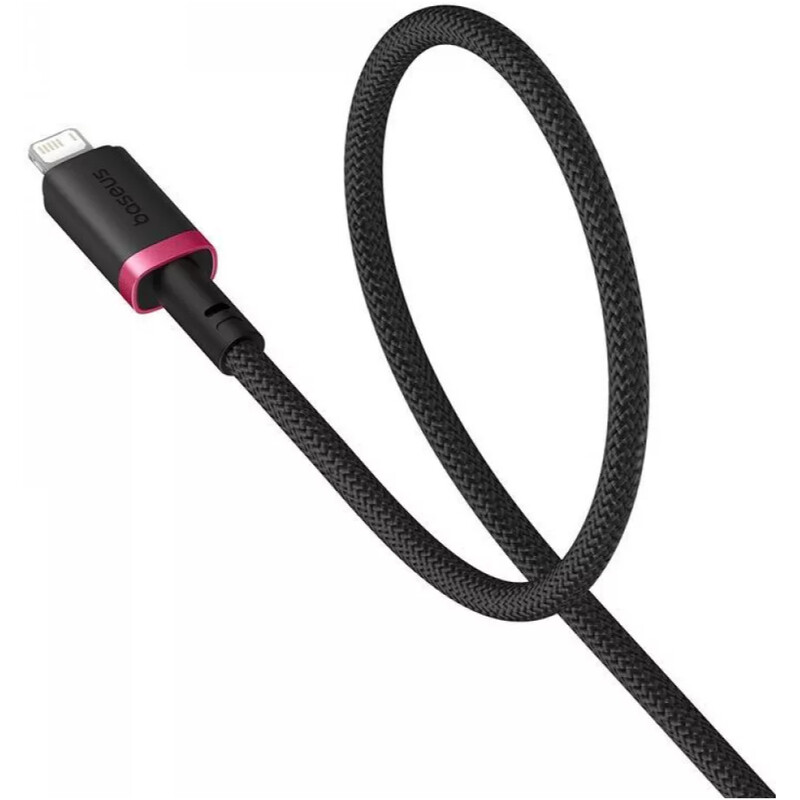 Кабель Baseus Dura Series Fast Charging USB Type-A - Lightning (M/M), 2.4A, 2 м, Black/Red (P10377801U01-03)