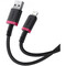 Фото - Кабель Baseus Dura Series Fast Charging USB Type-A - Lightning (M/M), 2.4A, 2 м, Black/Red (P10377801U01-03) | click.ua