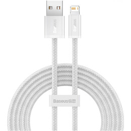 Кабель Baseus Dynamic Series Fast Charging USB Type-A - Lightning (M/M), 2.4A, 2 м, White (CALD000502)